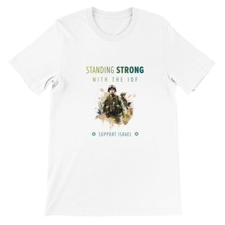 Standing Strong with the IDF Premium Unisex Crewneck T-shirt