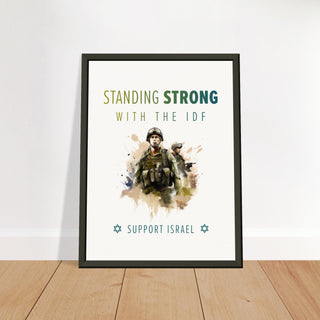 Standing Strong with the IDF Framed Poster