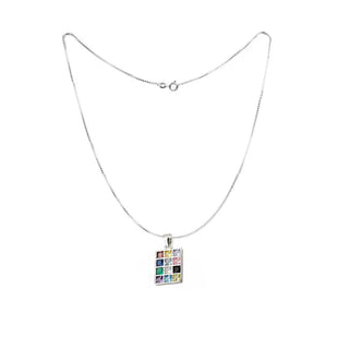Hoshen Pendant With 12 Zircon Stones in 925 Sterling Silver – Rhodium Plated