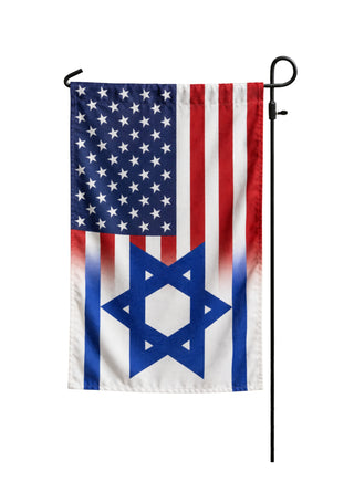 American - Israel Fade 12"x18" Garden Flag