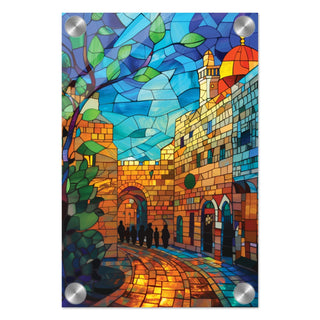 Jewel Tones of Jerusalem Acrylic Art