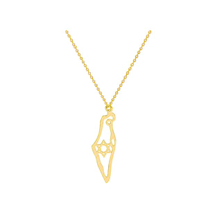Map of Israel Necklace