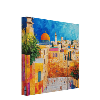 Path of Faith: Jerusalem Wall Canvas Print