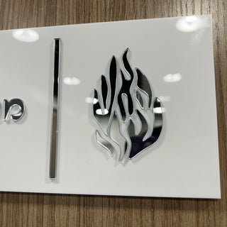 Personalized Hebrew Family Name Door Sign