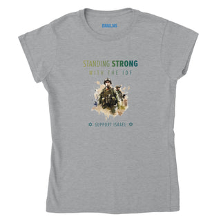 Standing Strong with the IDF Classic Womens Crewneck T-shirt
