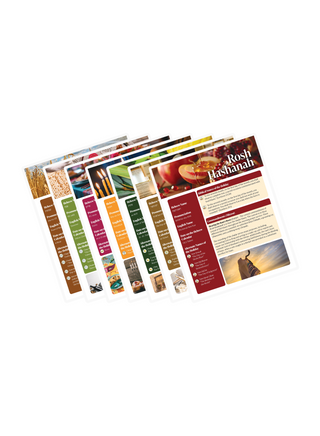 Biblical Festivals Study Sheets ( Bundle of 7 ) with Binder Ring