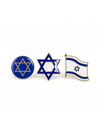 Israel Star of David Lapel Pins