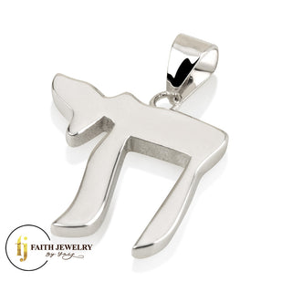 Chai Pendant – 925 Sterling Silver Hebrew Symbol of Life